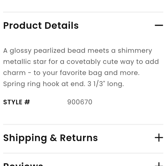 Handbag Star Charm with Gold Accents - Picture 3 of 5